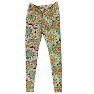Bitsy Bottom Multicolor Flower Print Leggings
